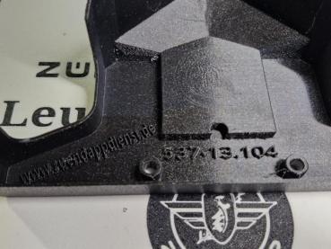 Preview: Zündapp Lenkerabdeckung 537-​13.104 mit weißem Flügelemblem - Struktur PETG